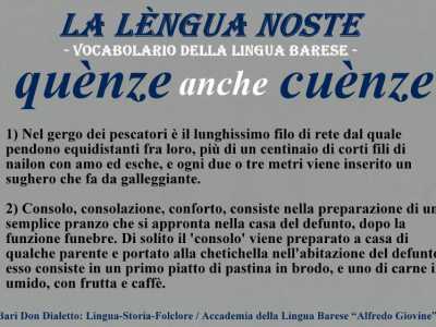 I termini dimenticati del dialetto barese